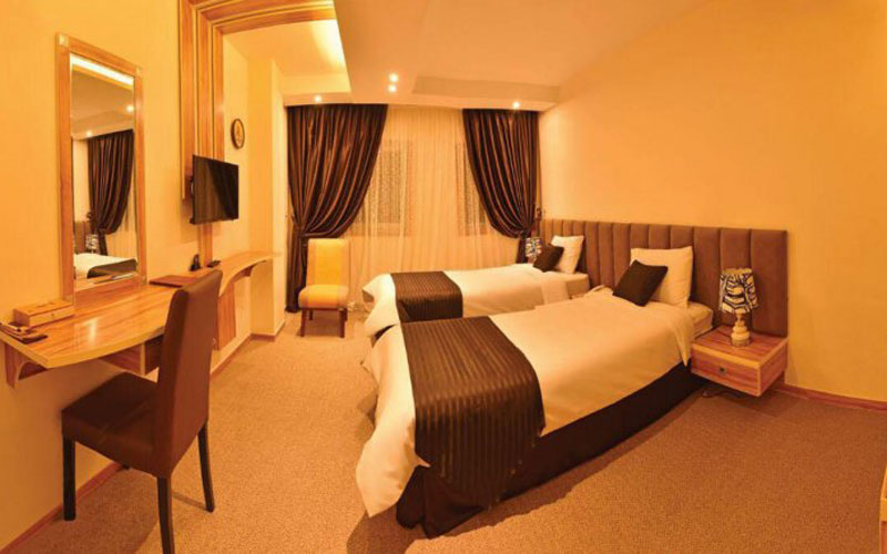 اتاق دو تخته تویین هتل بین‌المللی پیام اراک